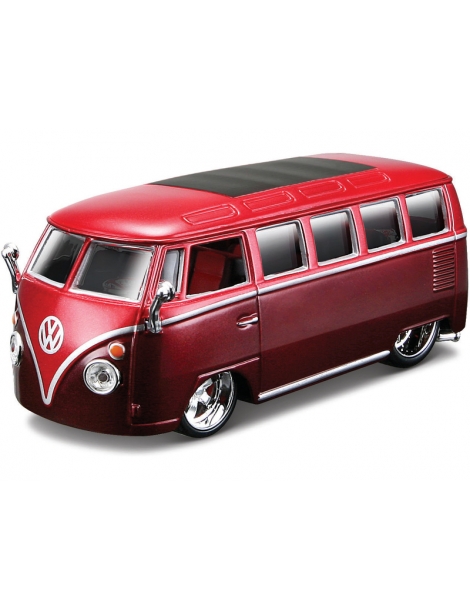 Bburago Plus Volkswagen Van Samba 1:32 Red