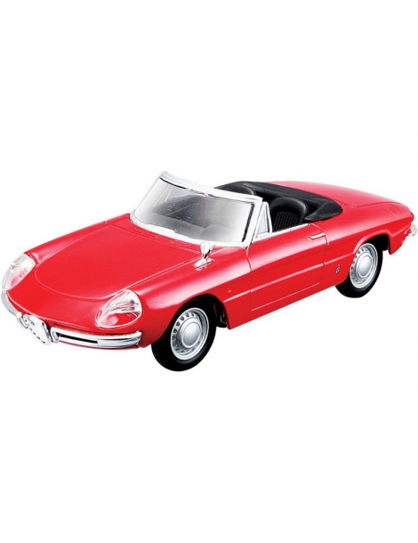 Modelis Bburago 1:32 Classic Alfa Romeo Spider (1996) - raudona