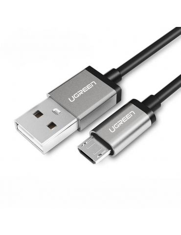 US134 micro USB 2.0 kabelis 0.25m juoda