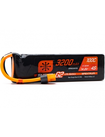 Akumuliatorius Spektrum Smart G2 LiPo 14.8V 3200mAh 100C IC3