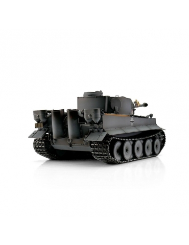 RC Tankas 1/16 Tiger I ankstyvos versijos pilkos spalvos BB (dūmai)