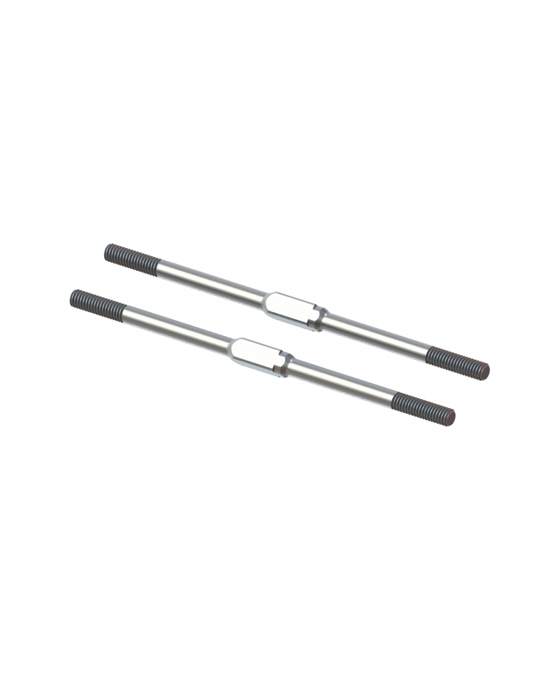 ARA340175 - Arrma Steel Turnbuckle M4x95mm Silver (2)