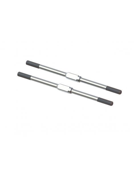 ARA340175 - Arrma Steel Turnbuckle M4x95mm Silver (2)