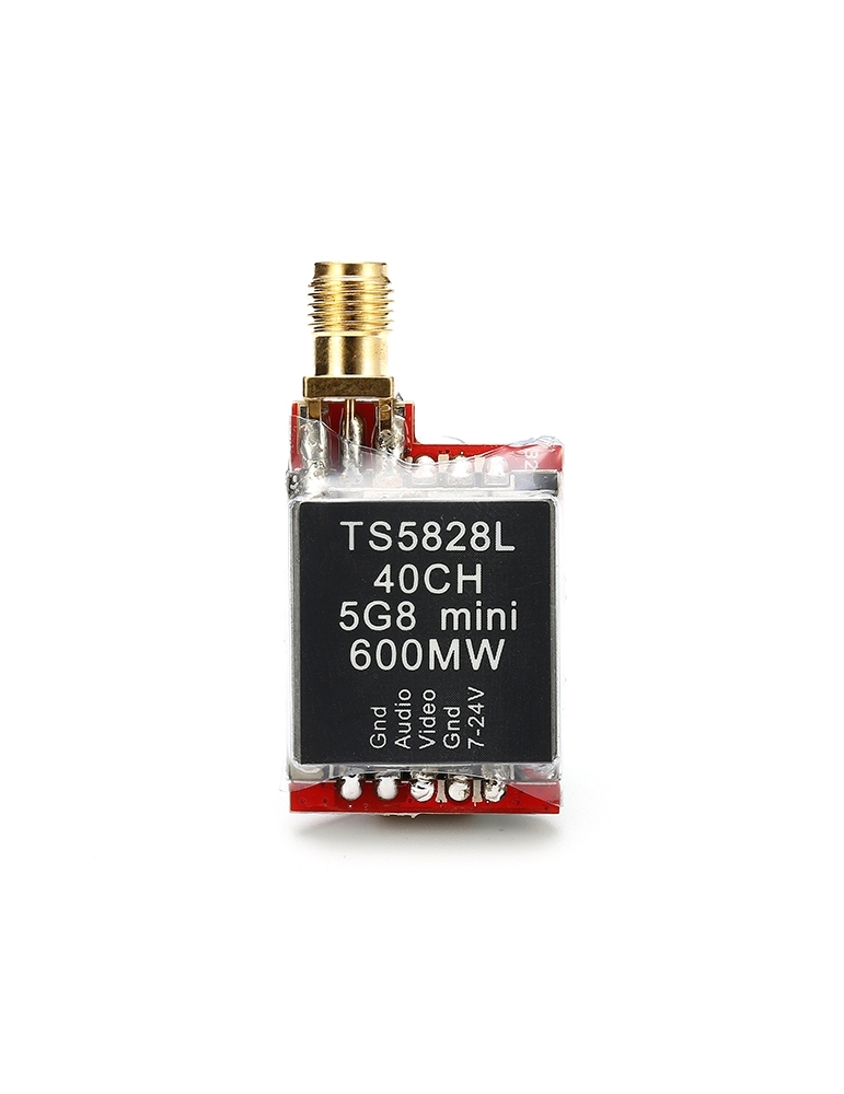 Eachine TS5828L 600mW 5,8GHz 40CH Mini FPV siųstuvas VTX su LED ekranu, skirtas mažam RC dronui