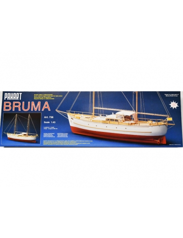 Bruma motorinis burinės jachtos komplektas 1:43 KIT