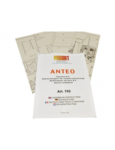 Laivo modelis Mantua Model Anteo 1:30 KIT