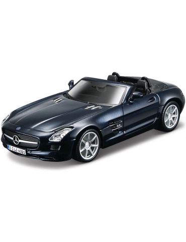 Modelis Bburago Kit Mercedes-Benz SLS AMG Roadster 1:32 - mėlyna metallic