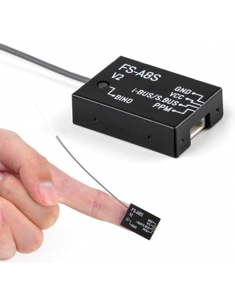 RC imtuvas 2.4GHz 8CH mini FlySky FS-A8S – CyborgShop