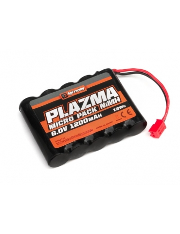 160155 - Plazma 6.0V 1200mAh NiMH Micro RS4 Battery Pack