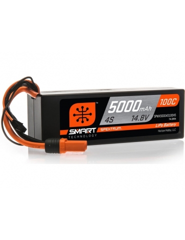 Akumuliatorius Spektrum Smart LiPo 14.8V 5000mAh 100C HC IC5