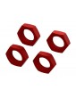 Arrma Aluminum Wheel Nut 24mm (Red) (4)