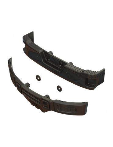 Arrma Bumper Set, Black Chrome