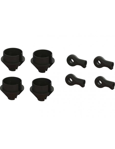 Arrma HD Shock Rod End and Spring Cup Set (2 Pairs)