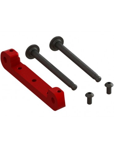 Arrma Front Upper Suspension Mount CNC Aluminum Red