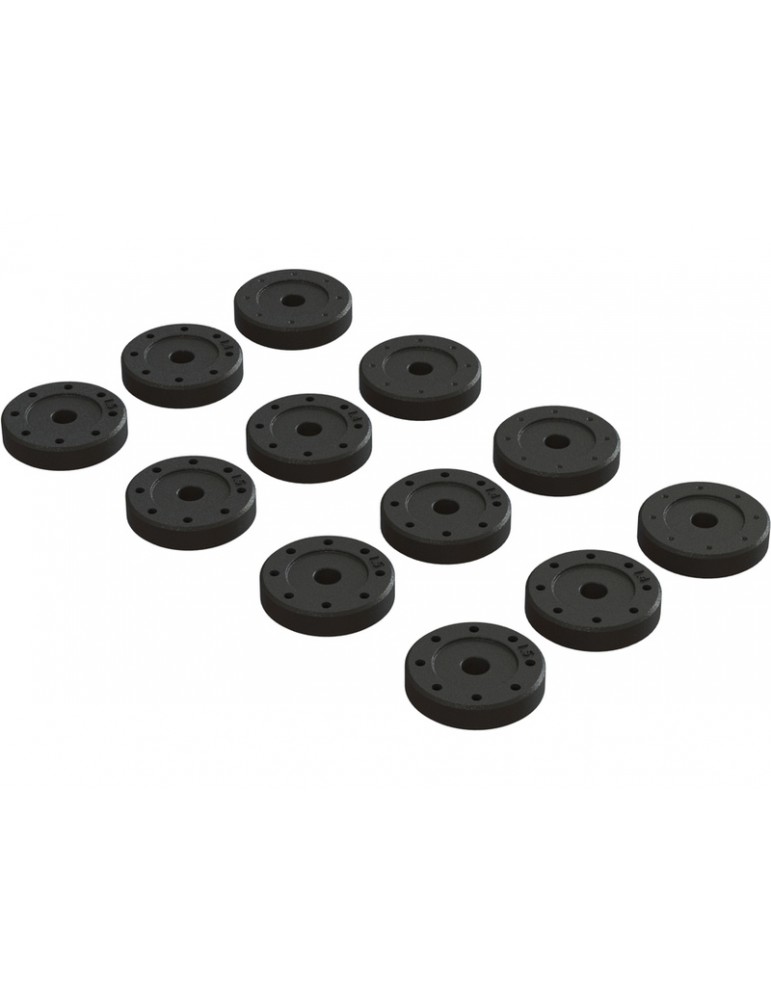 Arrma Shock Piston Set: 1.4mm (8), 1.5mm (8), Blank (4)