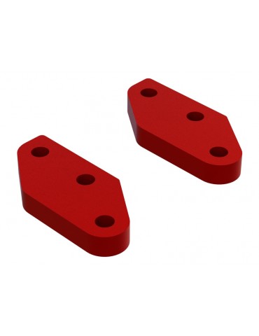 Arrma Aluminum Steering Plate A (Red) (2)