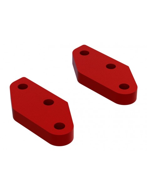 Arrma Aluminum Steering Plate A (Red) (2)
