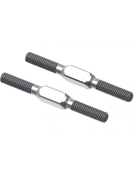 Arrma Steel Turnbuckle M4x45mm Silver (2)