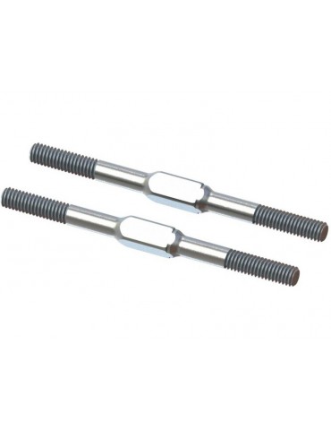 Arrma Steel Turnbuckle M4x60mm Silver (2)