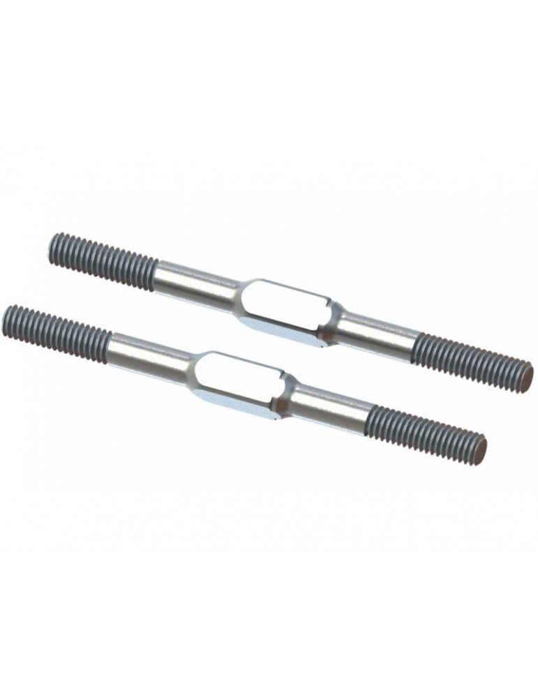 Arrma Steel Turnbuckle M4x60mm Silver (2)