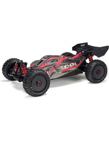 Arrma Body Painted w/Decals Typhon 6S Black/Red