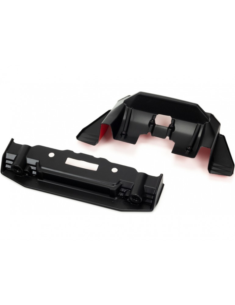 Arrma Painted Splitter And Diffuser Black/Red: Felony 6S BLX