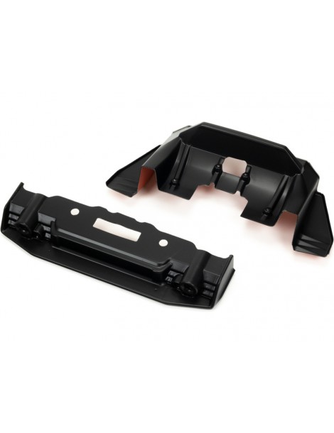 Arrma Painted Splitter And Diffuser Black/Orange: Felony 6S BLX