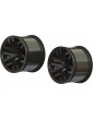 Arrma MT 2.8" Wheel 14mm Hex Black Chrome (2)