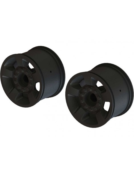 Arrma Wheel 2.8" 14mm Hex, Black (2)