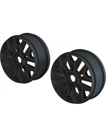 Arrma 1/8 Buggy Wheel Black (2)