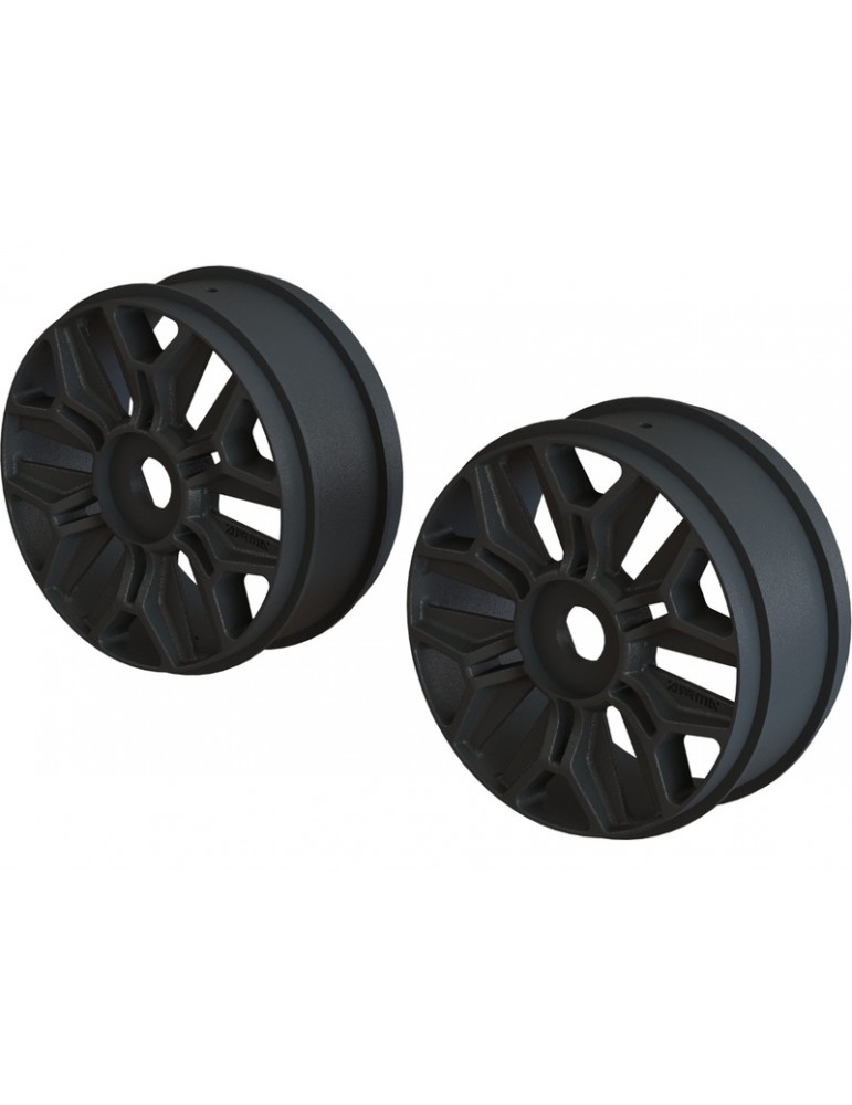 Arrma 1/8 Buggy Wheel Black (2)