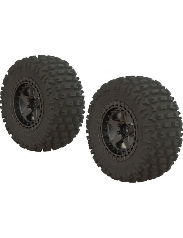 Arrma Wheel 2.2/3.0" SC Gun Meta, tire Dboots Fortress (2)