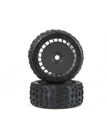 Arrma dBoots Katar T Belted 6S Tire Set Glued (Blk) (2)
