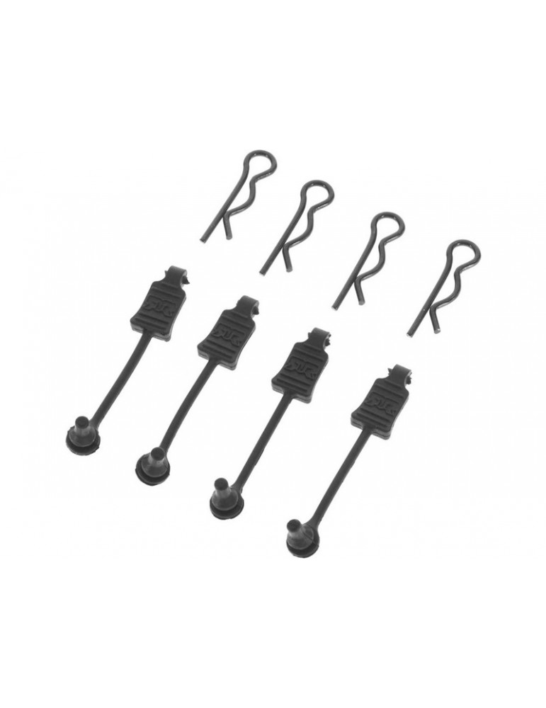 Arrma Body Clip Retainer 1/8 Scale Black (4)