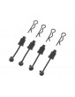 Arrma Body Clip Retainer 1/8 Scale Black (4)