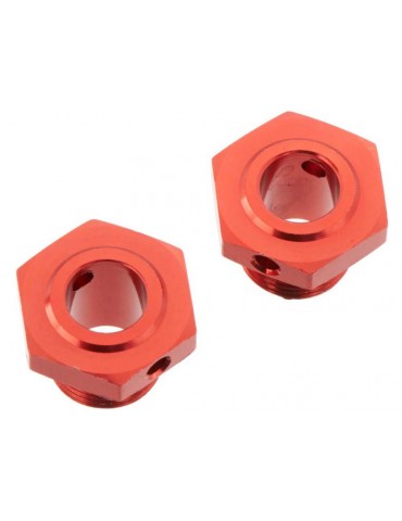Arrma Wheel Hex Aluminum 17mm/13.6mm Red (2)