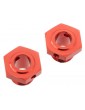 Arrma Wheel Hex Aluminum 17mm/13.6mm Red (2)