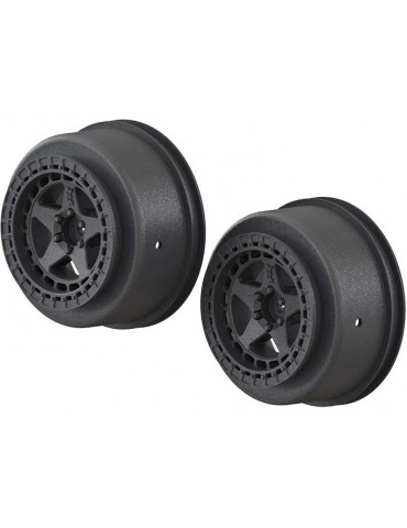 Arrma SC 2.2/3.0 Wheel 14mm Hex Black (2)
