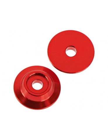 Arrma Wing Button Aluminum Red (2)