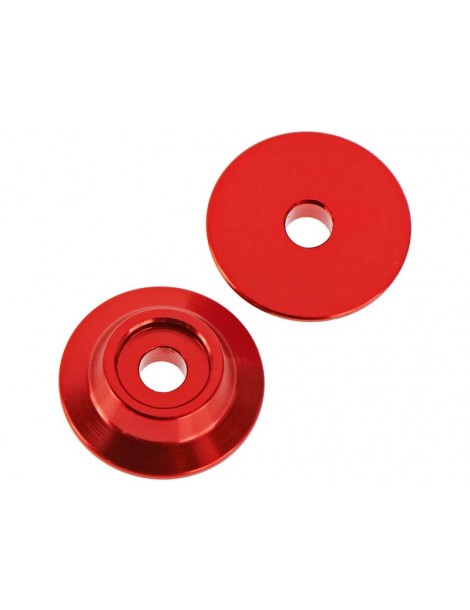 Arrma Wing Button Aluminum Red (2)