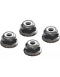 Arrma Flanged Nyloc Locknut 4mm Silver (4)