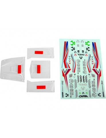Axial Body Panel Set (Clear): UTB
