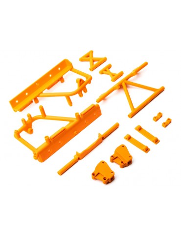 Axial Cage Supports Battery Tray (Orange): RBX10