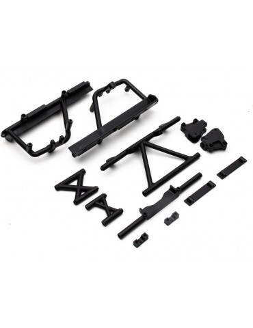 Axial Cage Supports Battery Tray (Black): RBX10
