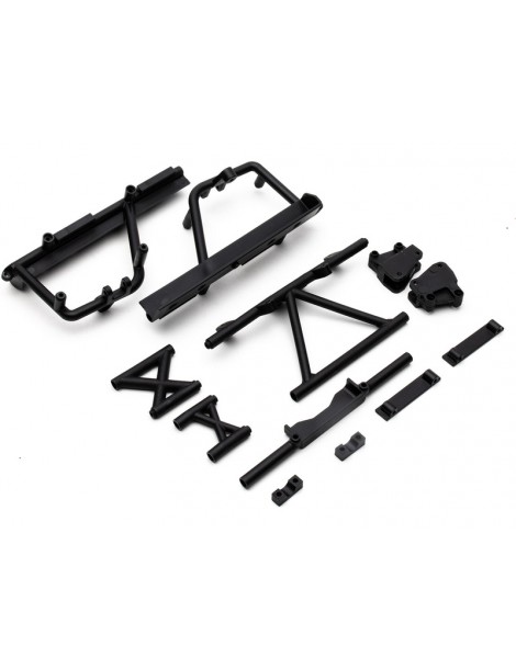 Axial Cage Supports Battery Tray (Black): RBX10
