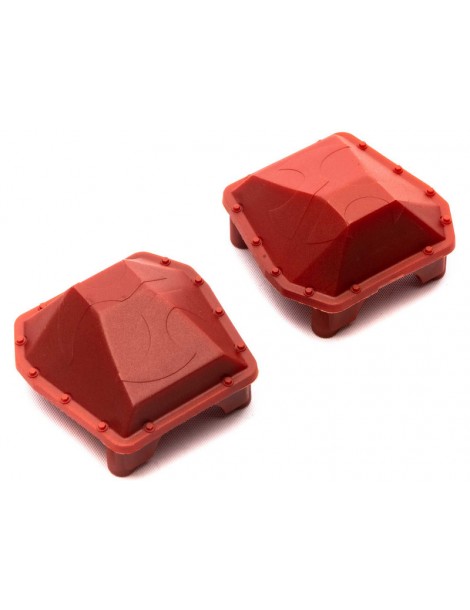 Axial AR90 Diff Cover Axle Housing Red (2): SCX6