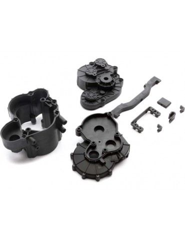 Axial 2-Speed Transmission Case/Brace Set: SCX6
