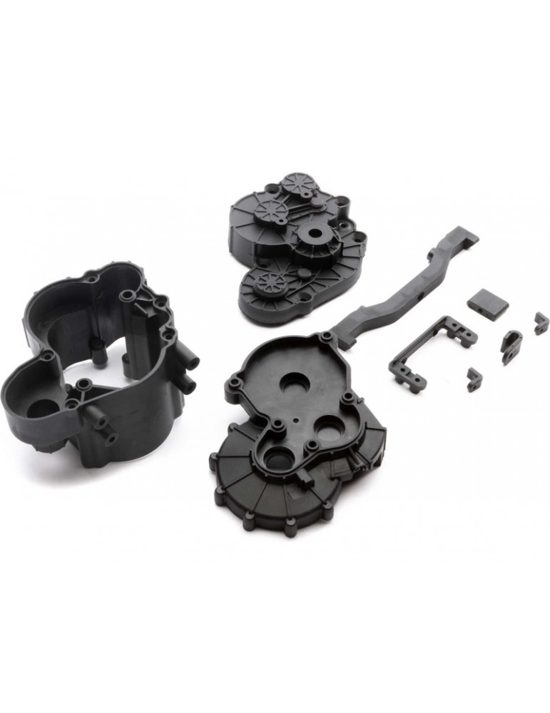 Axial 2-Speed Transmission Case/Brace Set: SCX6