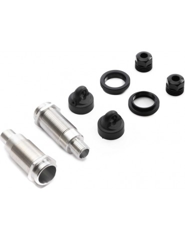 Axial Threaded Shock Body, Cap w/ Collar Set (2): SCX6