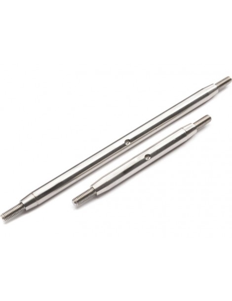 Axial Steering Link Set (200.8mm, 119.5mm) Stainless Steel: SCX6
